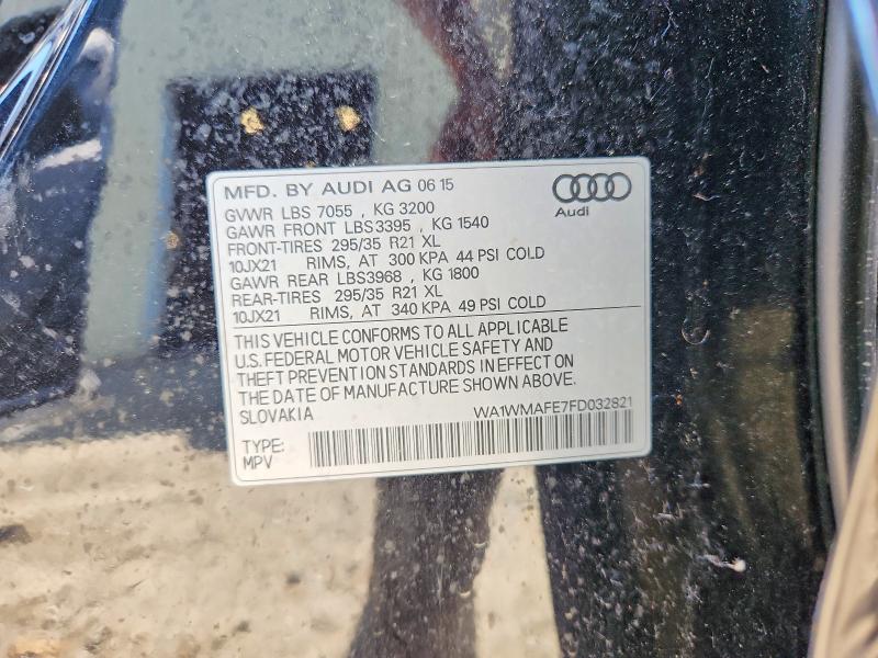 Auction sale of the 2015 Audi Q7, vin: WA1WMAFE7FD032821, lot number: 60656686