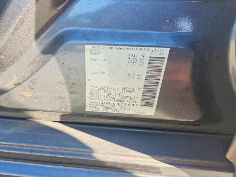 Продажа на аукционе авто 2016 Nissan Altima, vin: 1N4AL3AP9GN325547, номер лота: 60162376
