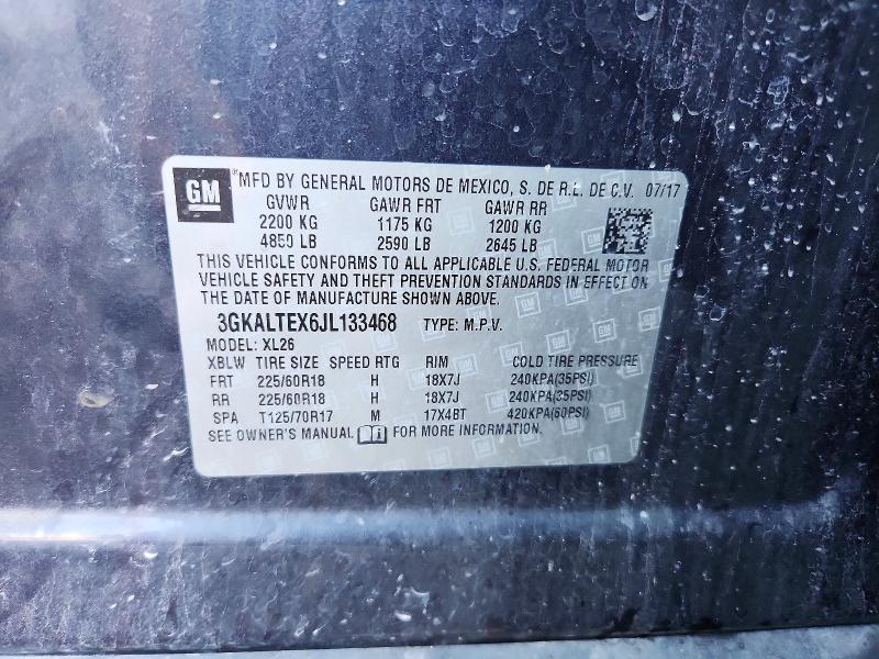 Aukcja sprzedaży 2018 Gmc Terrain, vin: 3GKALTEX6JL133468, numer aukcji: 59628806