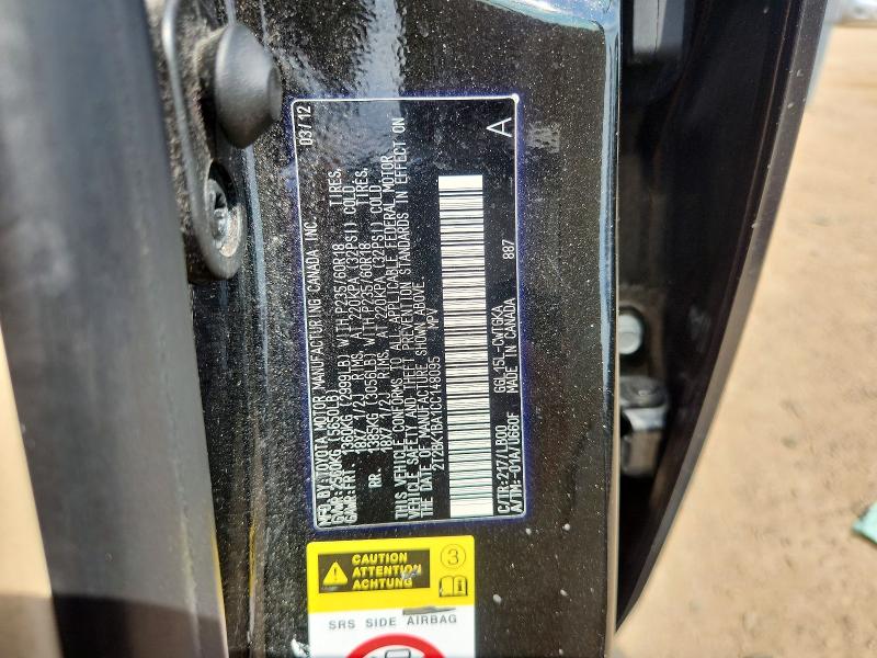 Aukcja sprzedaży 2012 Lexus Rx, vin: 2T2BK1BA1CC148095, numer aukcji: 61630436