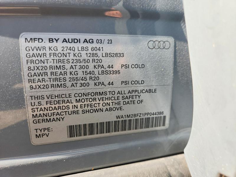Aukcja sprzedaży 2023 Audi Q4 E-tron, vin: WA1M2BFZ1PP044386, numer aukcji: 61421396