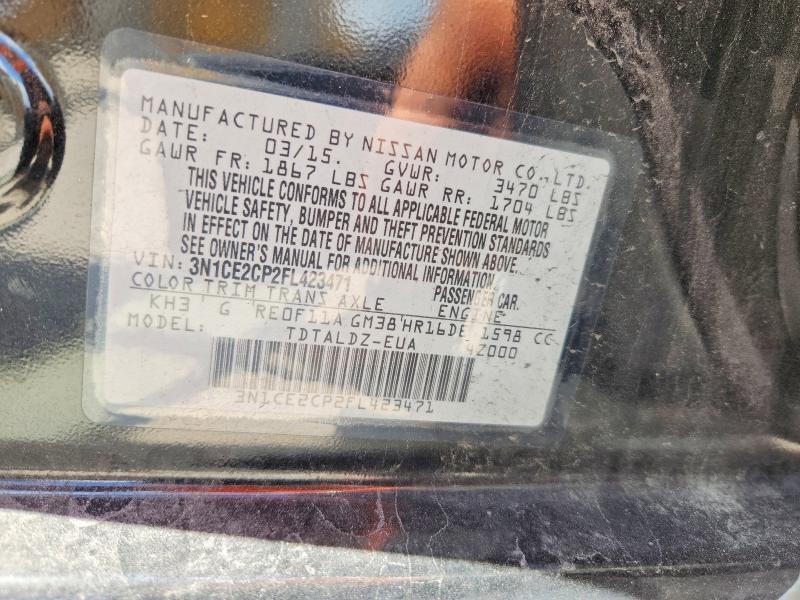 Aukcja sprzedaży 2015 Nissan Versa Note, vin: 3N1CE2CP2FL423471, numer aukcji: 62291726