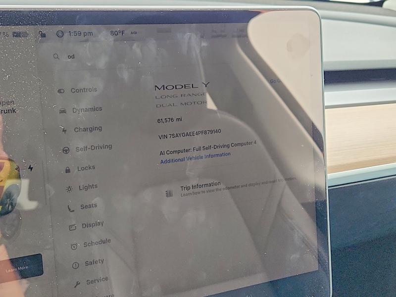 Продаж на аукціоні авто 2023 Tesla Model Y, vin: 7SAYGAEE4PF879140, номер лоту: 59813346