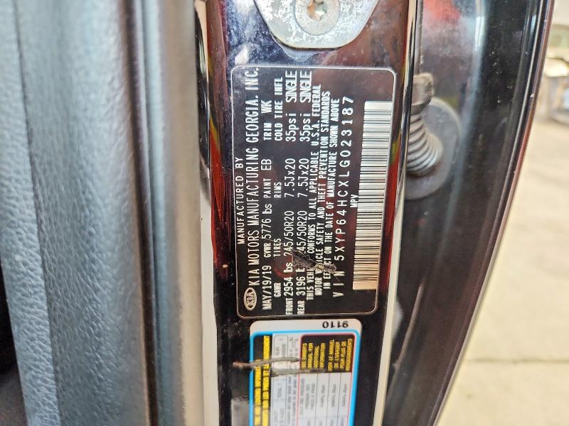60977166 :رقم المزاد ، 5XYP64HCXLG023187 vin ، 2020 Kia Telluride مزاد بيع