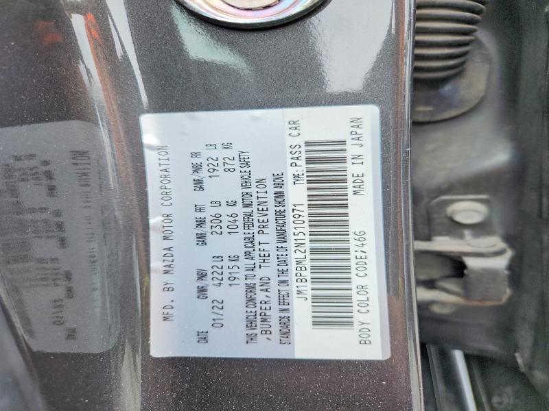 Aukcja sprzedaży 2022 Mazda 3, vin: JM1BPBML2N1510971, numer aukcji: 61785156