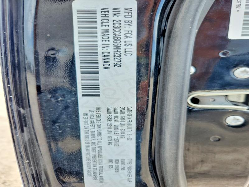Aukcja sprzedaży 2022 Chrysler 300, vin: 2C3CCABG6NH232792, numer aukcji: 60807826