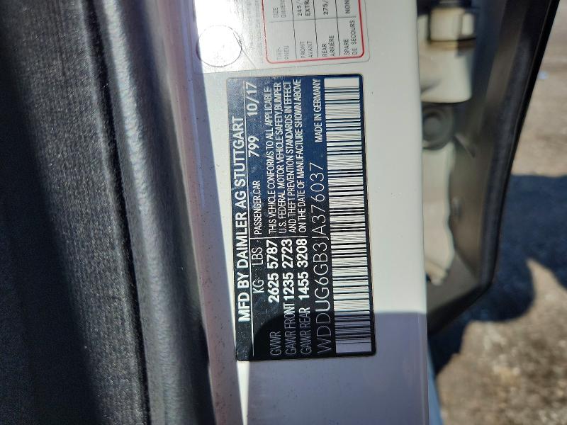 2018 Mercedes-benz S მანქანა იყიდება აუქციონზე, vin: WDDUG6GB3JA376037, აუქციონის ნომერი: 59286646
