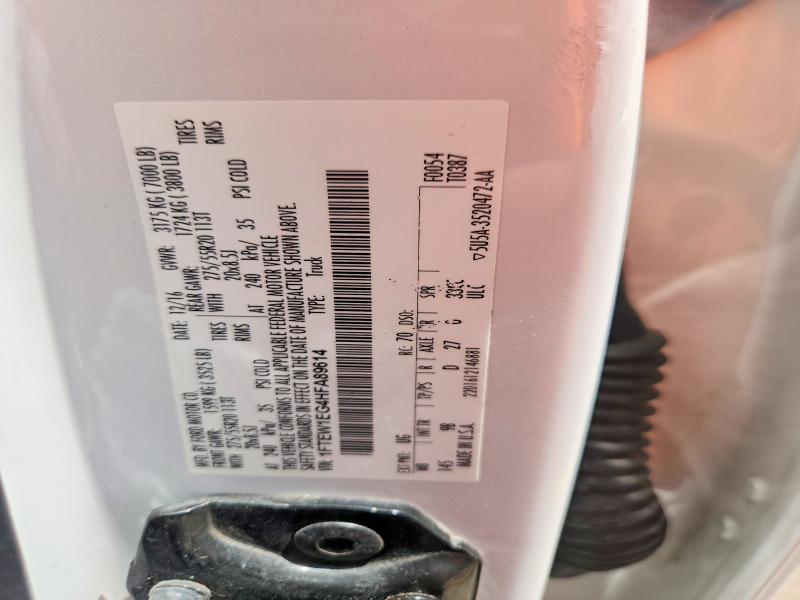 Продажа на аукционе авто 2017 Ford F150, vin: 1FTEW1EG4HFA89614, номер лота: 62768126