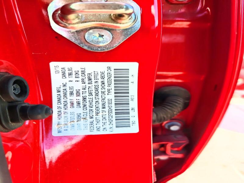 Aukcja sprzedaży 2016 Honda Civic, vin: 2HGFC2F50GH519332, numer aukcji: 85458015