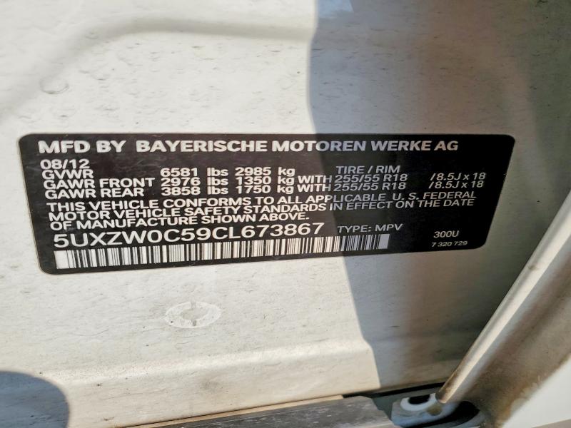 Продаж на аукціоні авто 2012 Bmw X5, vin: 5UXZW0C59CL673867, номер лоту: 61395286