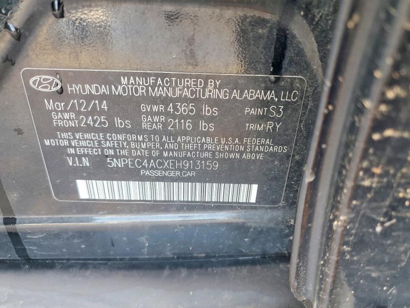 Продаж на аукціоні авто 2014 Hyundai Sonata, vin: 5NPEC4ACXEH913159, номер лоту: 60043966