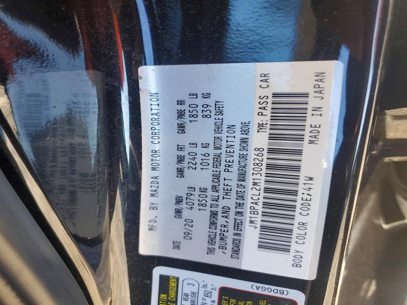 Aukcja sprzedaży 2021 Mazda 3, vin: JM1BPACL2M1308268, numer aukcji: 61300276