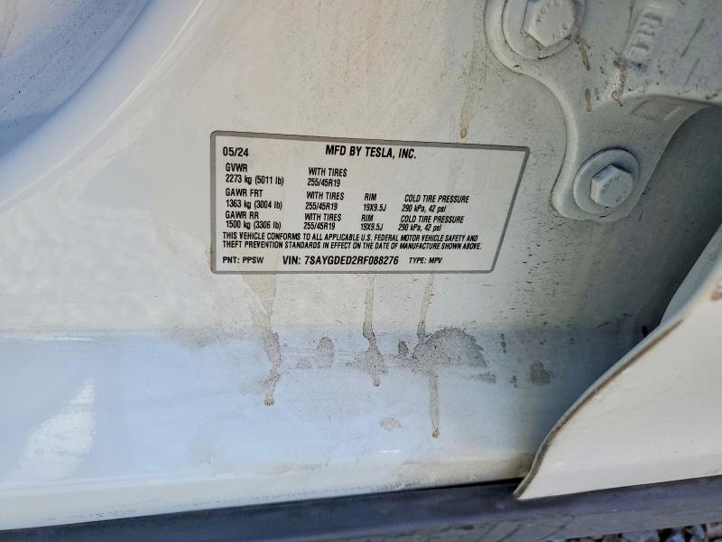 Aukcja sprzedaży 2024 Tesla Model Y, vin: 7SAYGDED2RF088276, numer aukcji: 62870556