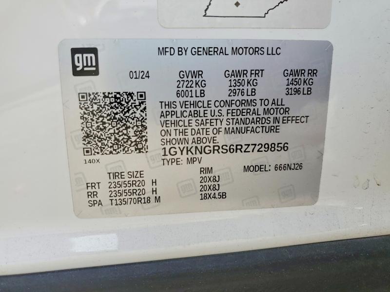 Продажа на аукционе авто 2024 Cadillac Xt5, vin: 1GYKNGRS6RZ729856, номер лота: 61391836