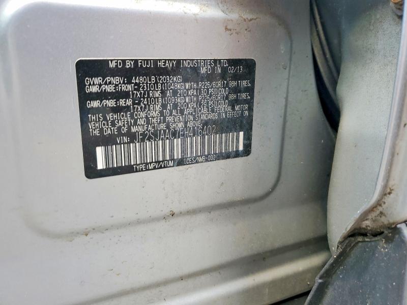 Продаж на аукціоні авто 2014 Subaru Forester, vin: JF2SJAAC7EH416402, номер лоту: 61423406