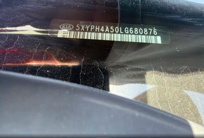 2020 Kia Sorento მანქანა იყიდება აუქციონზე, vin: 5XYPH4A50LG680876, აუქციონის ნომერი: 63436736