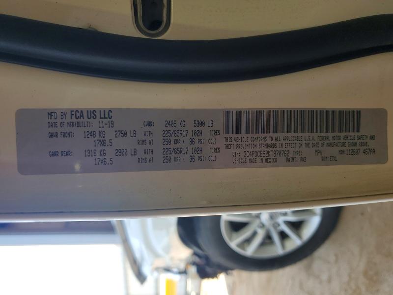 61535156 :رقم المزاد ، 3C4PDCBB2KT870762 vin ، 2019 Dodge Journey مزاد بيع