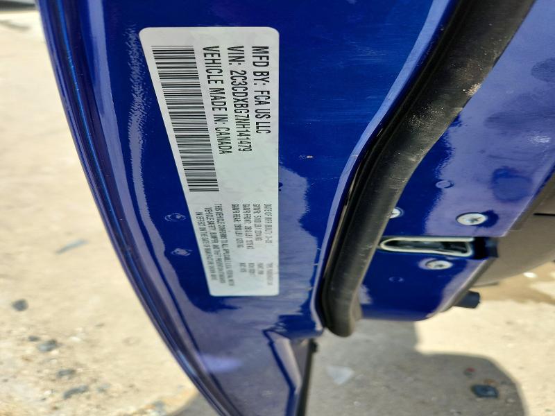 2022 Dodge Charger მანქანა იყიდება აუქციონზე, vin: 2C3CDXBG7NH141479, აუქციონის ნომერი: 61127226