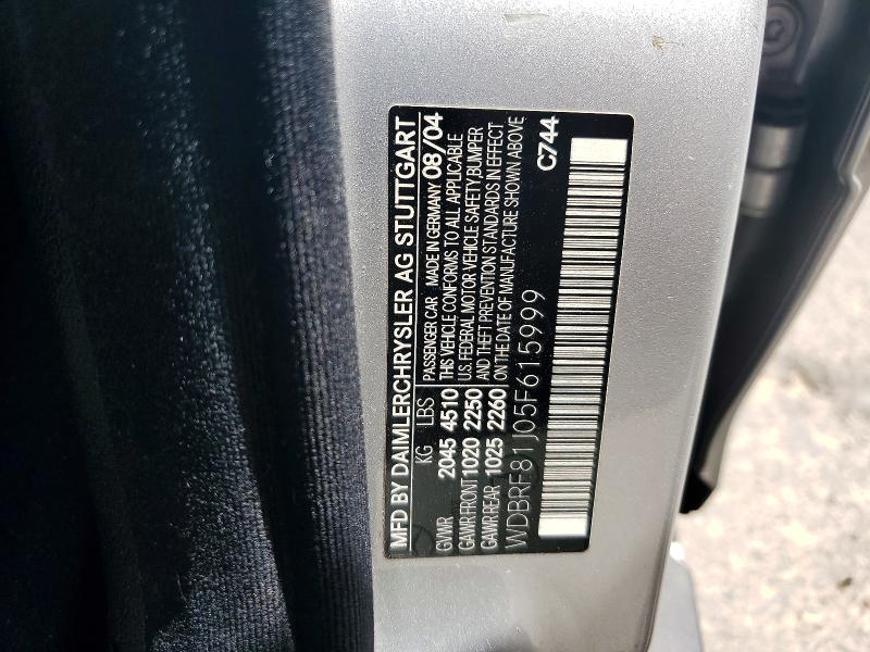 Продаж на аукціоні авто 2005 Mercedes-benz C, vin: WDBRF81J05F615999, номер лоту: 59785036