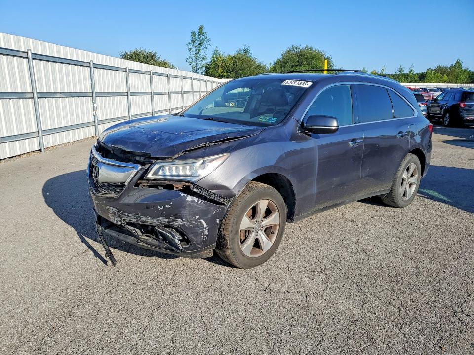 2014 Acura Mdx მანქანა იყიდება აუქციონზე, vin: 5FRYD4H2XEB003886, აუქციონის ნომერი: 63491806
