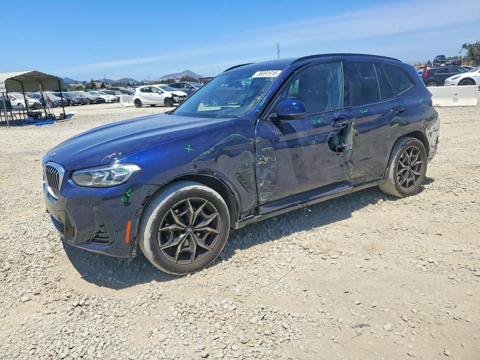 Aukcja sprzedaży 2022 Bmw X3, vin: 5UX53DP02N9M75631, numer aukcji: 59391916