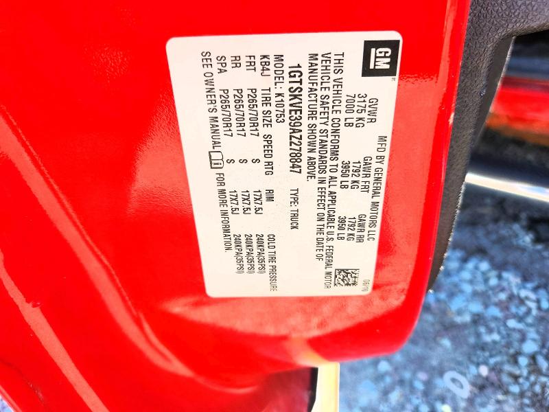 2010 Gmc Sierra მანქანა იყიდება აუქციონზე, vin: 1GTSKVE39AZ278847, აუქციონის ნომერი: 61730196