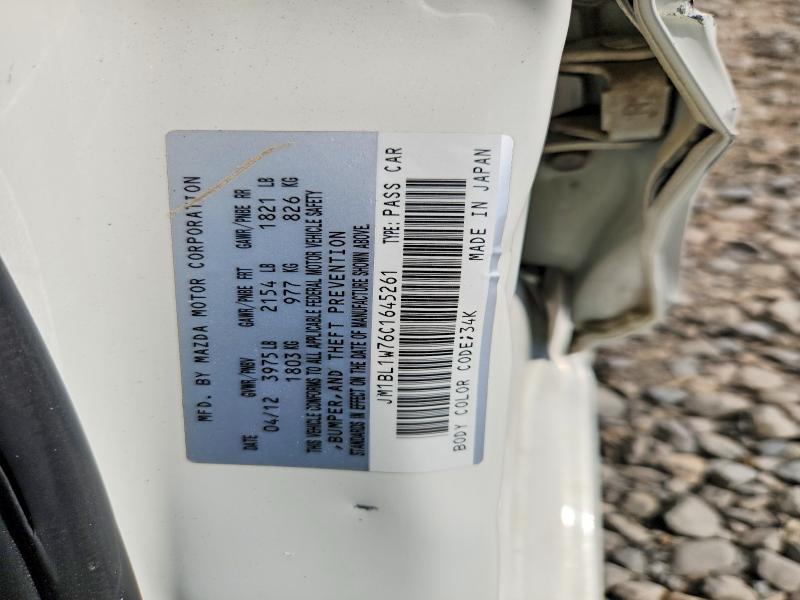 63201496 :رقم المزاد ، JM1BL1W76C1645261 vin ، 2012 Mazda 3 مزاد بيع