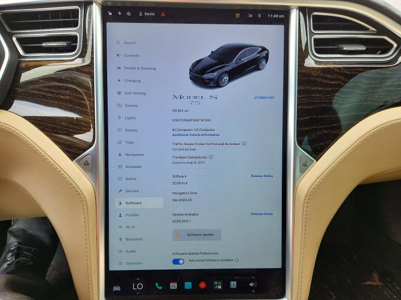 Aukcja sprzedaży 2016 Tesla Model S, vin: 5YJSA1E19GF161262, numer aukcji: 60551936