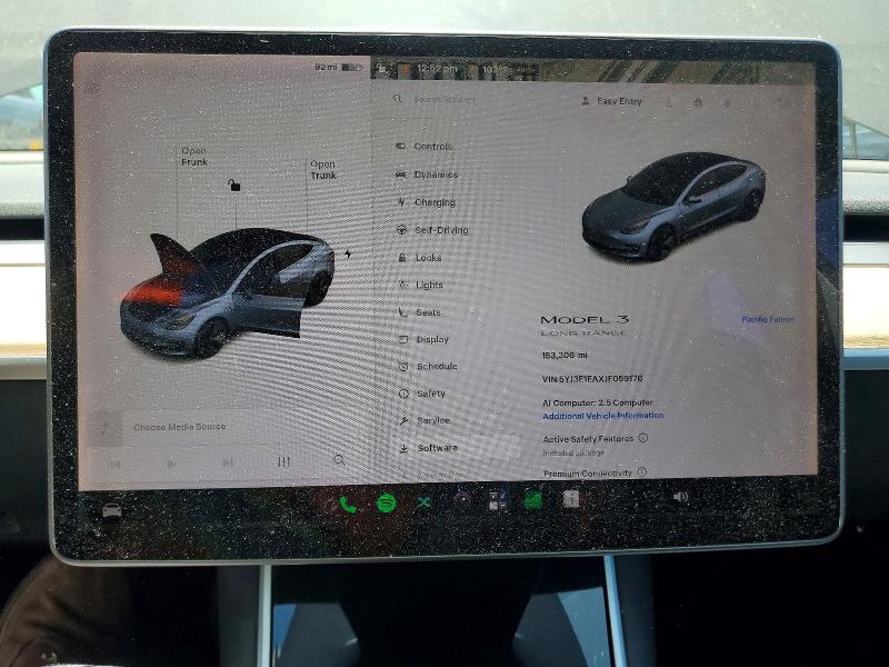 Продажа на аукционе авто 2018 Tesla Model 3, vin: 5YJ3E1EAXJF059176, номер лота: 59743876