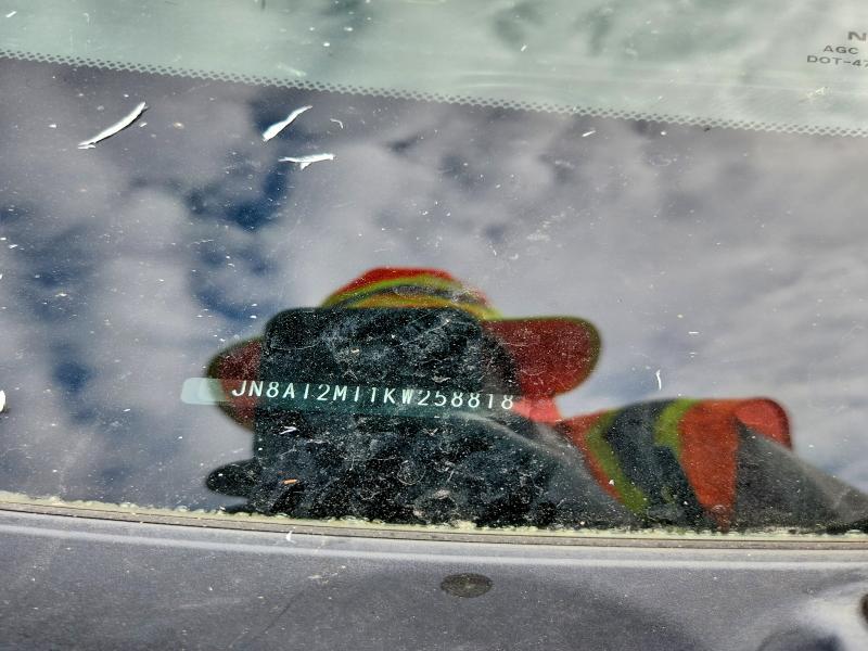 62071956 :رقم المزاد ، JN8AT2MT1KW258818 vin ، 2019 Nissan Rogue مزاد بيع