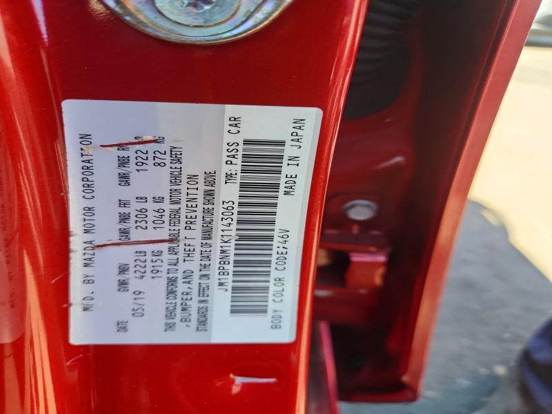 Продажа на аукционе авто 2019 Mazda 3, vin: JM1BPBNM1K1143063, номер лота: 62479036