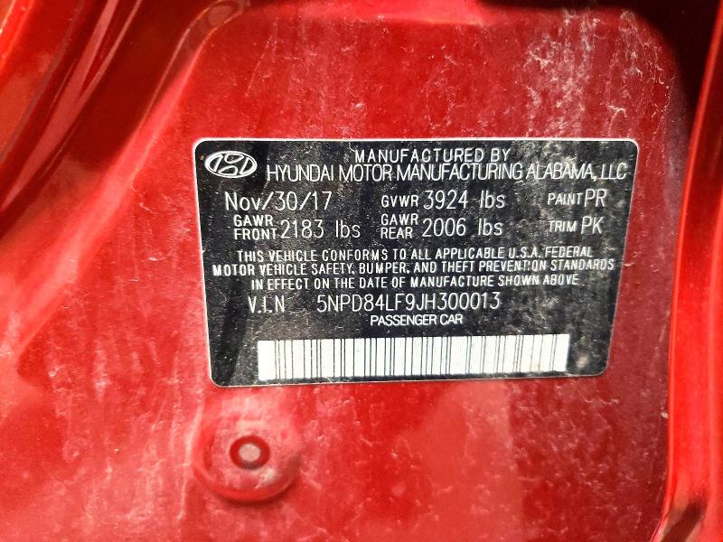 2018 Hyundai Elantra მანქანა იყიდება აუქციონზე, vin: 5NPD84LF9JH300013, აუქციონის ნომერი: 62510806