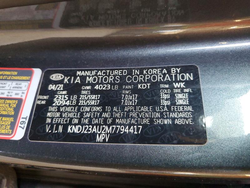 Продаж на аукціоні авто 2021 Kia Soul, vin: KNDJ23AU2M7794417, номер лоту: 59324876