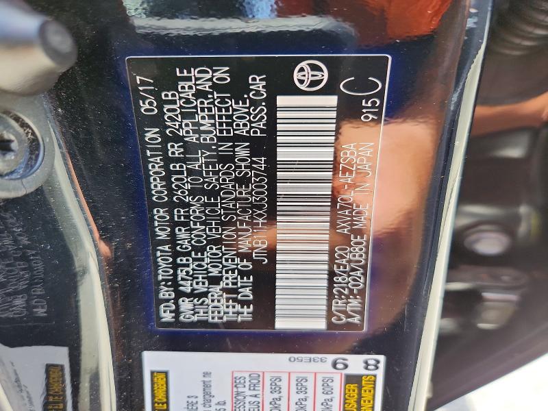 60976566 :رقم المزاد ، JTNB11HKXJ3003744 vin ، 2018 Toyota Camry مزاد بيع