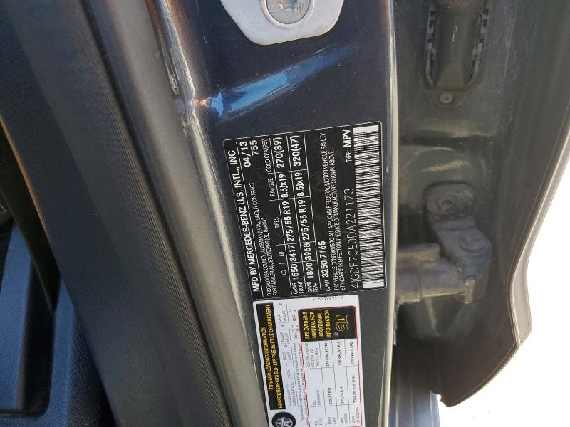 Продажа на аукционе авто 2013 Mercedes-benz Gl, vin: 4JGDF7CE0DA221173, номер лота: 60515196
