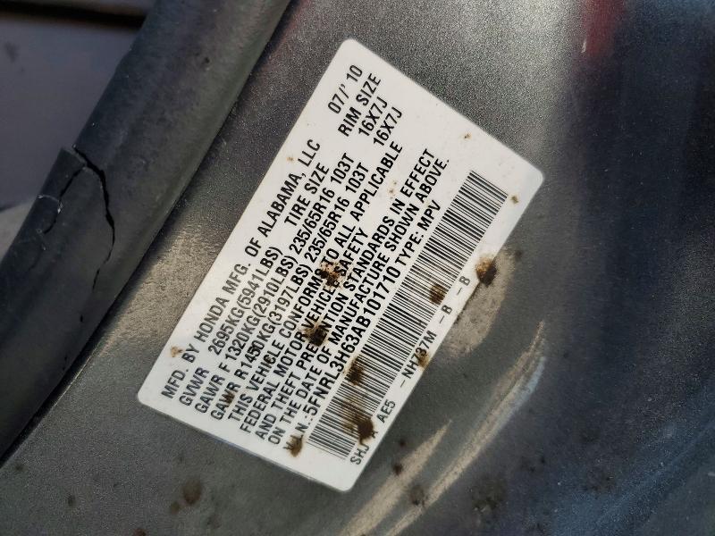 2010 Honda Odyssey მანქანა იყიდება აუქციონზე, vin: 5FNRL3H63AB101710, აუქციონის ნომერი: 61529506