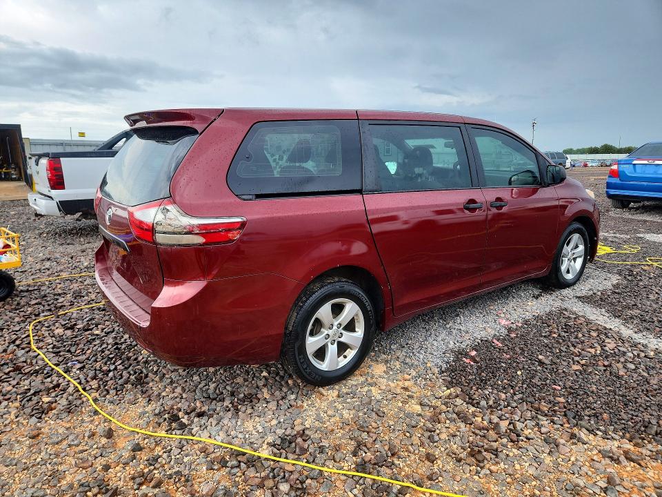 Продаж на аукціоні авто 2017 Toyota Sienna, vin: 5TDZZ3DC0HS867121, номер лоту: 61243466