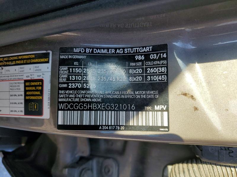 Продаж на аукціоні авто 2014 Mercedes-benz Glk, vin: WDCGG5HBXEG321016, номер лоту: 60327826