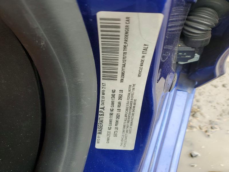 Продаж на аукціоні авто 2018 Maserati Ghibli, vin: ZAM57YTA4J1270778, номер лоту: 60066326