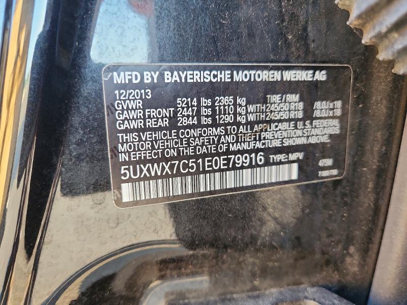 2014 Bmw X3 მანქანა იყიდება აუქციონზე, vin: 5UXWX7C51E0E79916, აუქციონის ნომერი: 60763566