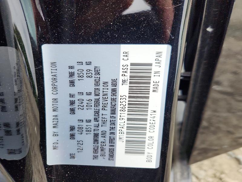 Продаж на аукціоні авто 2026 Mazda 3, vin: JM1BPACL9T1862535, номер лоту: 60410376