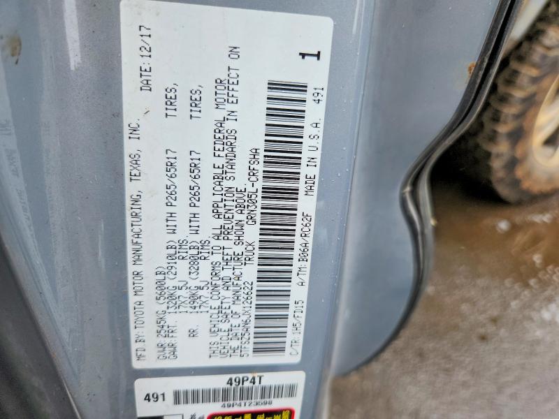 Aukcja sprzedaży 2018 Toyota Tacoma, vin: 5TFSZ5AN6JX126622, numer aukcji: 63256116