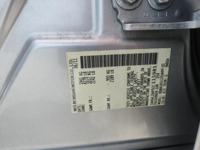 Продаж на аукціоні авто 2012 Nissan Altima, vin: 1N4AL2AP5CC115981, номер лоту: 59919926