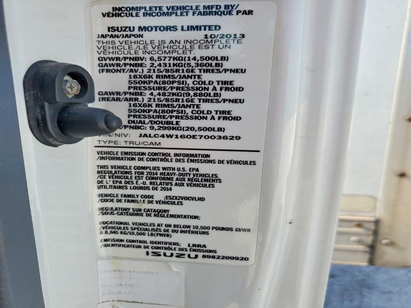 Продажа на аукционе авто 2014 Isuzu Npr Hd, vin: JALC4W160E7003629, номер лота: 85454515
