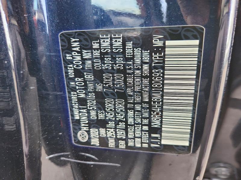 60455926 :رقم المزاد ، KM8R54HE8MU180693 vin ، 2021 Hyundai Palisade مزاد بيع
