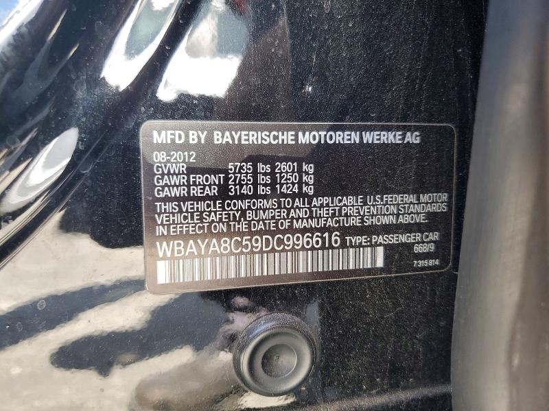 Aukcja sprzedaży 2013 Bmw 750, vin: WBAYA8C59DC996616, numer aukcji: 60859376