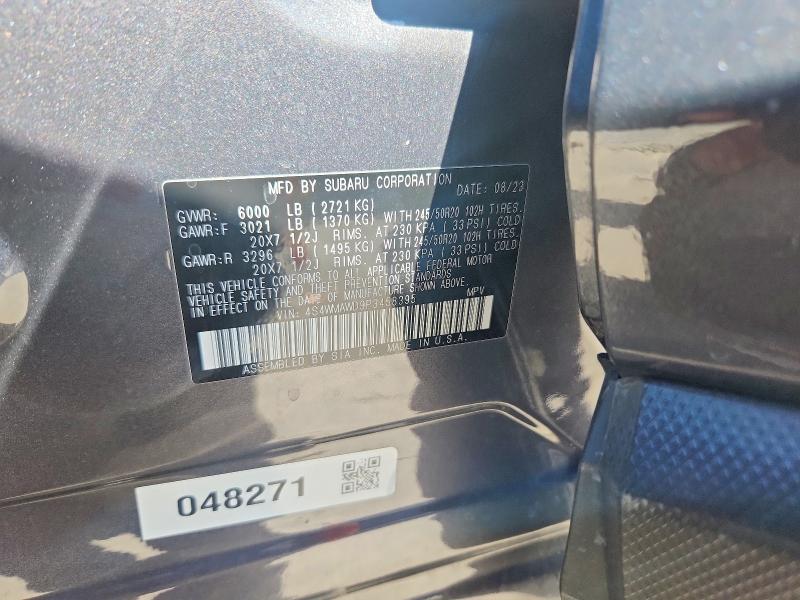 Aukcja sprzedaży 2023 Subaru Ascent, vin: 4S4WMAWD9P3458395, numer aukcji: 60074336