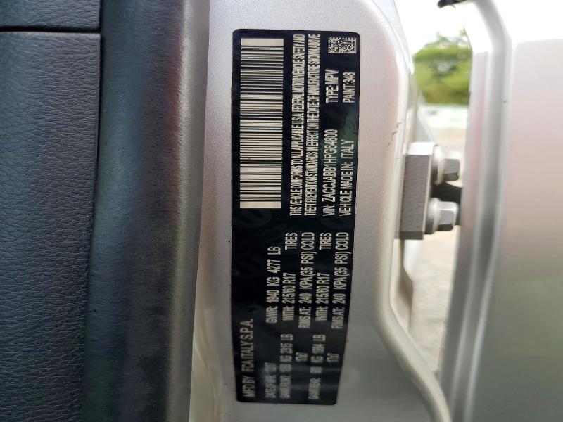 Продажа на аукционе авто 2017 Jeep Renegade, vin: ZACCJABB1HPG64800, номер лота: 60840826