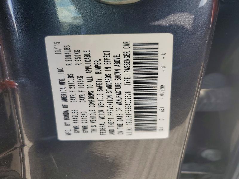 Продажа на аукционе авто 2016 Acura Tlx, vin: 19UUB1F39GA002578, номер лота: 59997216