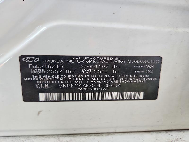 Продаж на аукціоні авто 2015 Hyundai Sonata, vin: 5NPE24AF8FH188434, номер лоту: 62693336